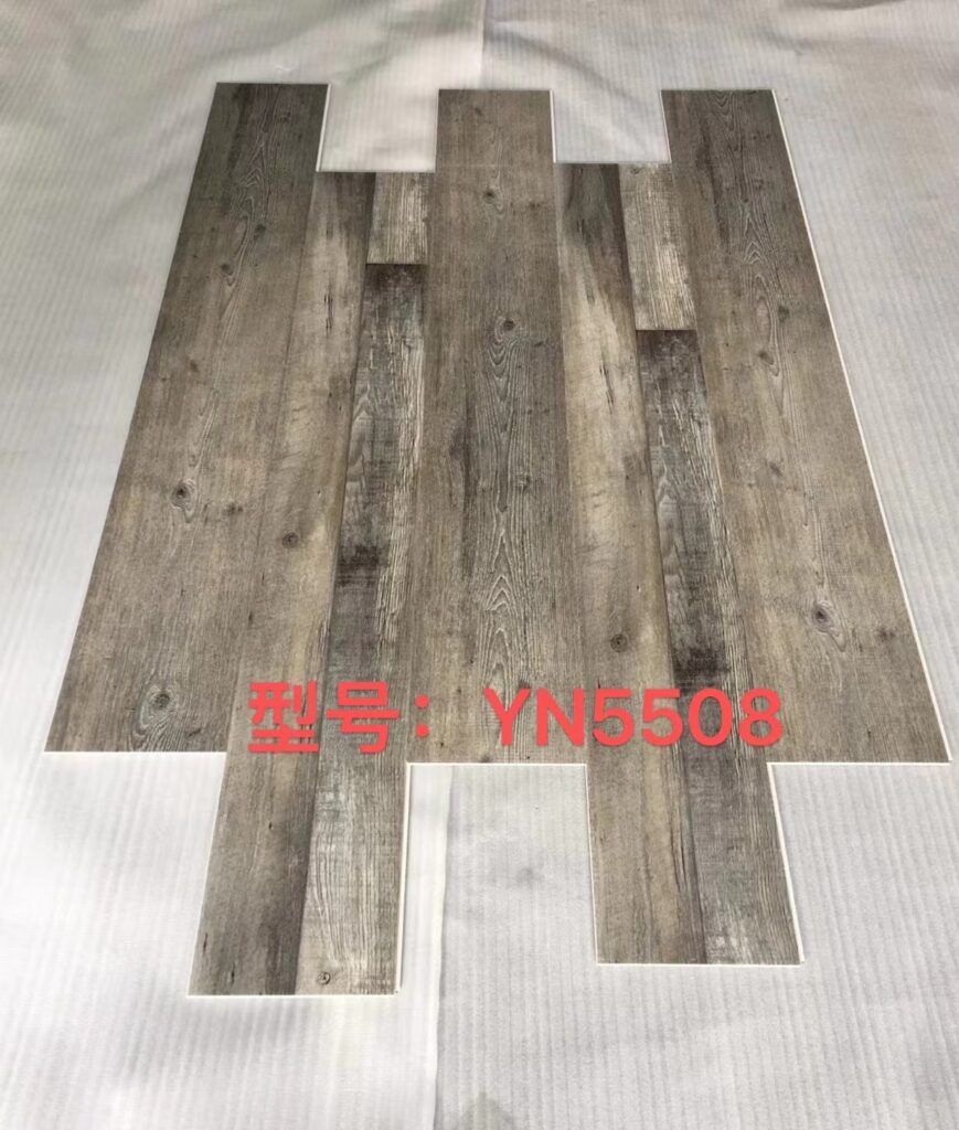 YN5508 waterproof SPC vinyl flooring, durable wood grain plastic floor for residential house decoration